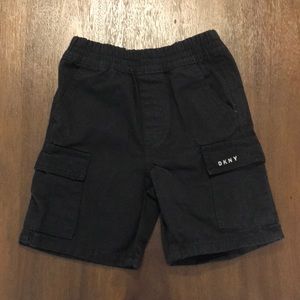 Black 3T DKNY Cargo Shorts